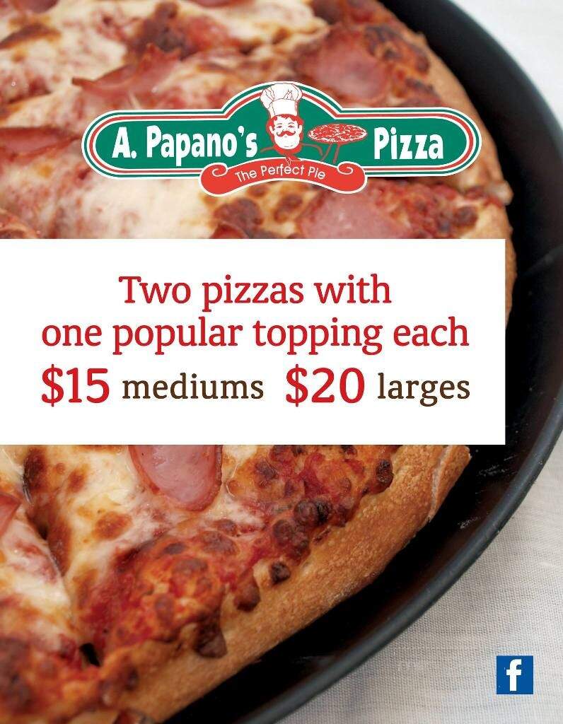 A Papano's Pizza - Frankfort, MI menu_pic