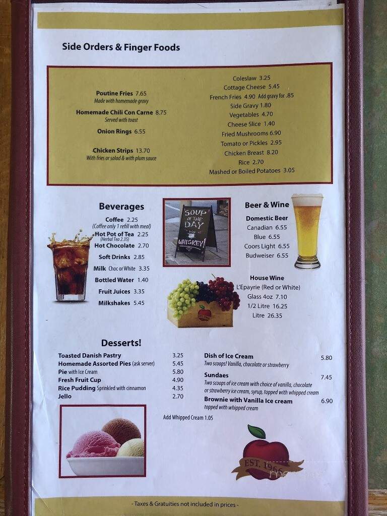 Orchard Family Restaurant - Mississauga, ON menu_pic
