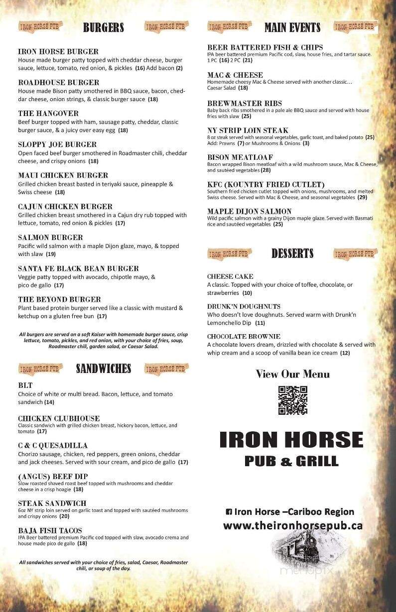 Ironhorse Pub - Lone Butte, BC