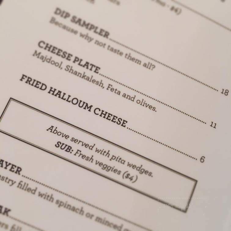 Aida's Mediterranean Bistro - Calgary, AB menu_pic