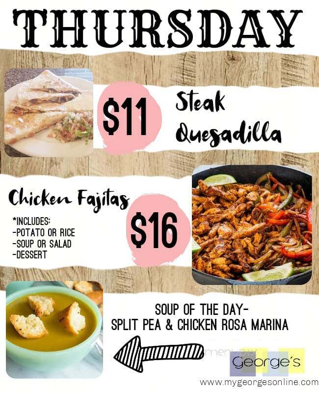 George's Restaurant - Lockport, IL menu_pic