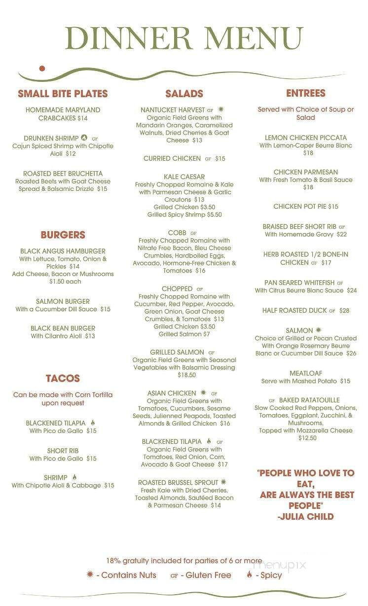 Meg's Cafe - Glencoe, IL menu_pic