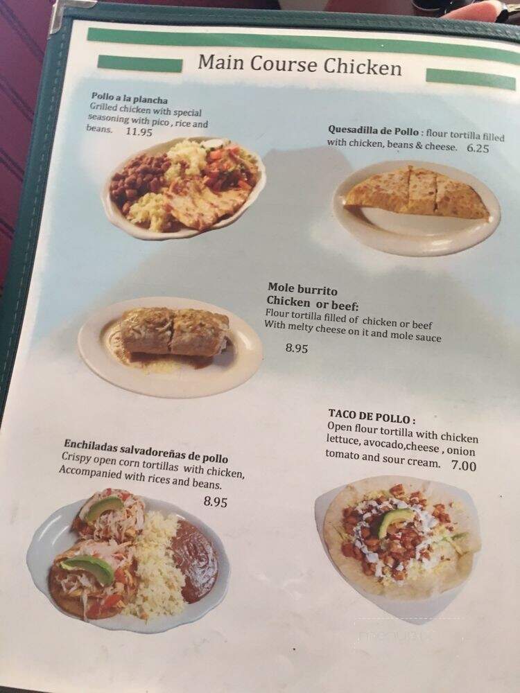 Tu Casa Salvadorena Restaurant - Portland, ME menu_pic