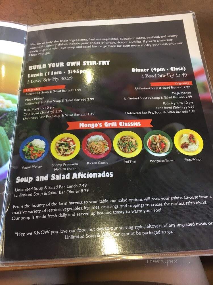 Mongo's Grill - Saint Cloud, MN menu_pic
