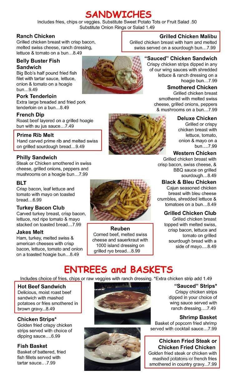 Jake's Bar & Grill - Blair, NE menu_pic