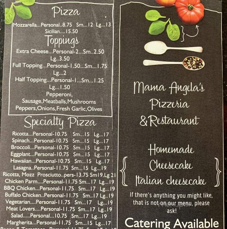 Mamma Angela's - Hopewell Junction, NY menu_pic