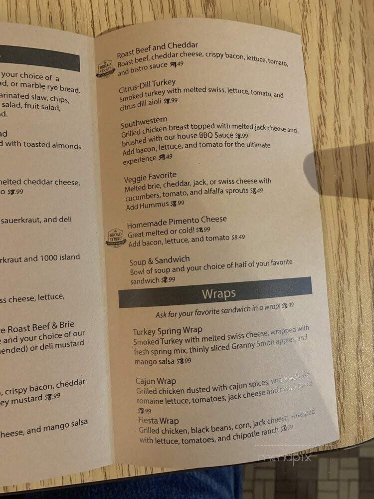 Broad St Deli & Market - Dunn, NC menu_pic