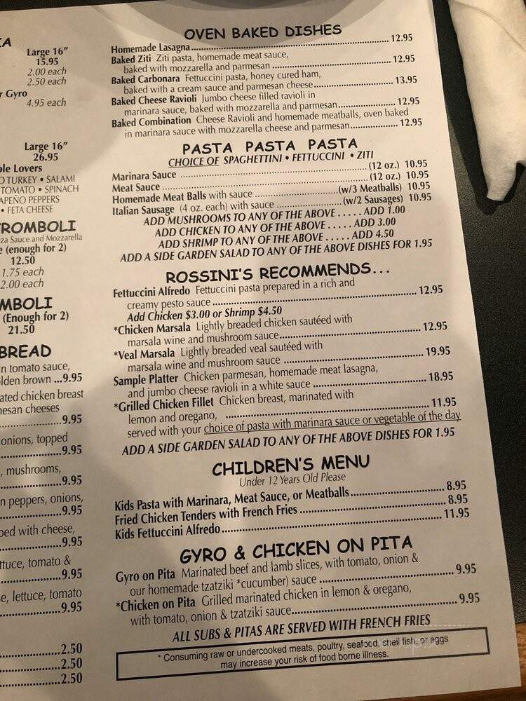 Rossini's Italian Restaurant - Indian Trail, NC