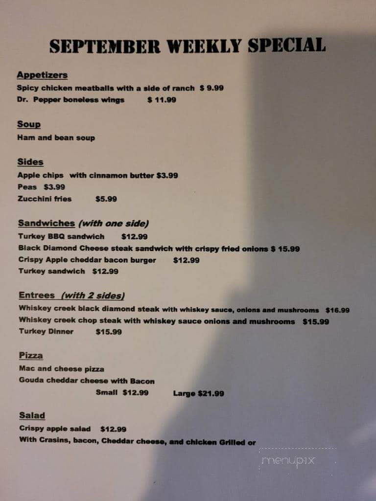 Kempton Hotel - Kempton, PA menu_pic