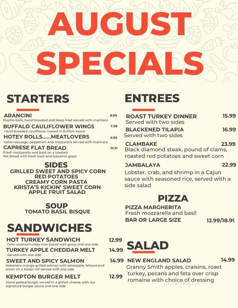 Kempton Hotel - Kempton, PA menu_pic