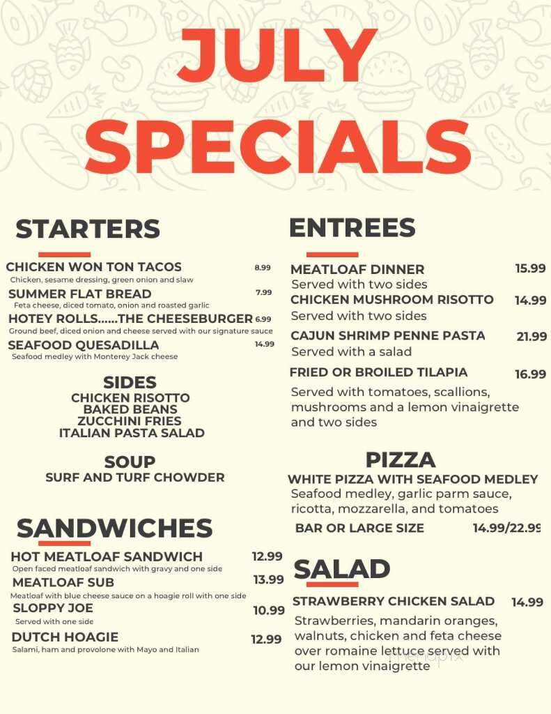Kempton Hotel - Kempton, PA menu_pic