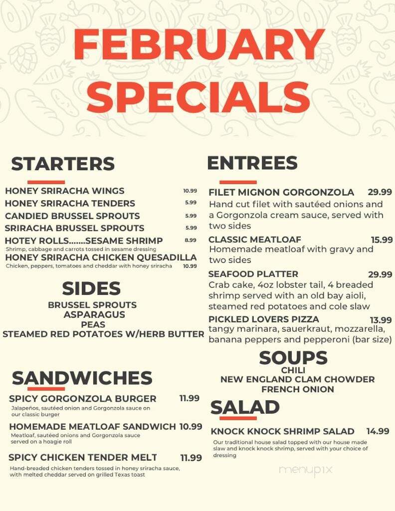 Kempton Hotel - Kempton, PA menu_pic