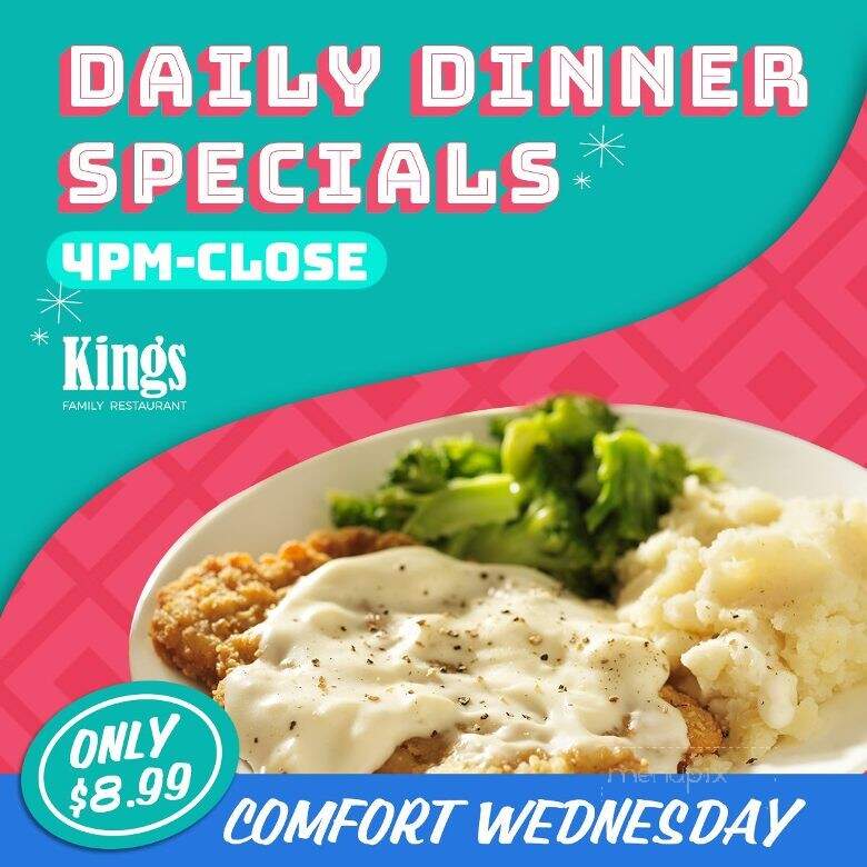 Kings Family Restaurants - Kittanning, PA menu_pic