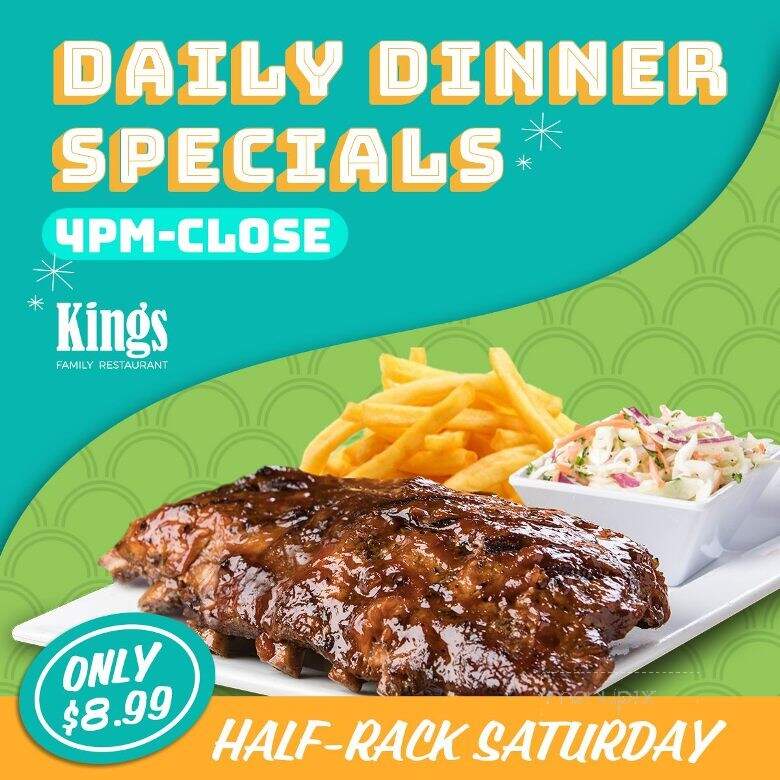 Kings Family Restaurants - Kittanning, PA menu_pic