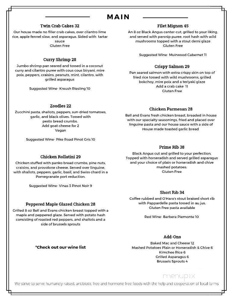 McCooles Red Lion Inn - Quakertown, PA menu_pic