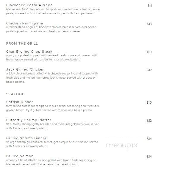Cornerstone Cafe - Gordonsville, TN menu_pic
