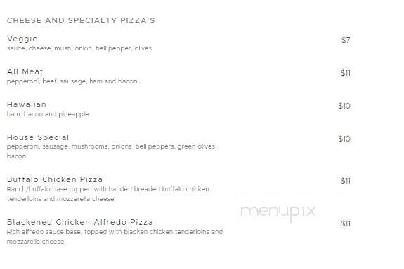 Cornerstone Cafe - Gordonsville, TN menu_pic