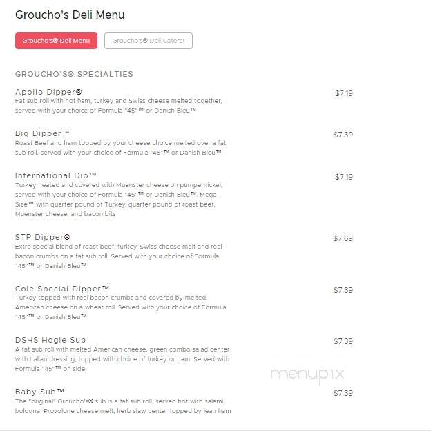 Groucho's Deli - Orangeburg, SC