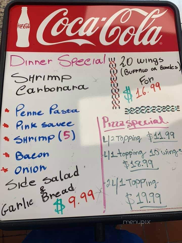 Elizabeth's Pizza Express - Lexington, NC menu_pic