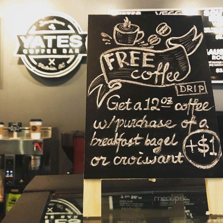 Yates Coffee Bar - Victoria, BC menu_pic