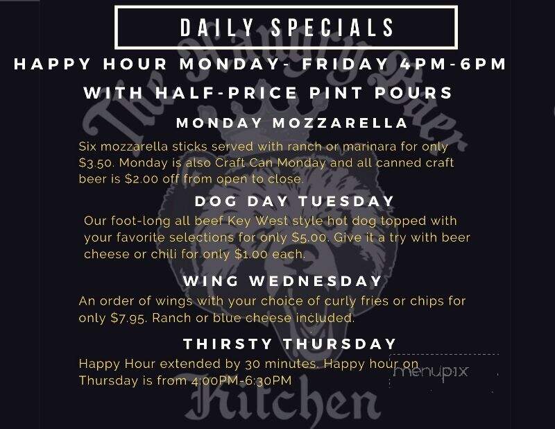 Kroner & Baer - Tahlequah, OK menu_pic