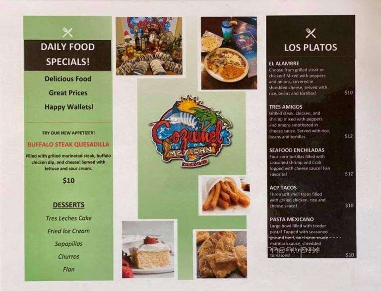 Cozumel Mexican Grill - Saint Albans, WV menu_pic