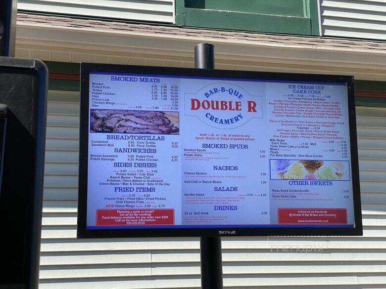 Double R Bar-B-Que & Creamery - Ravenna, OH menu_pic