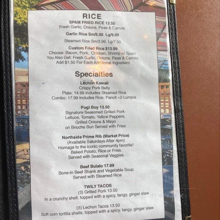 That's What I Like! Island Grill - Bellingham, WA menu_pic