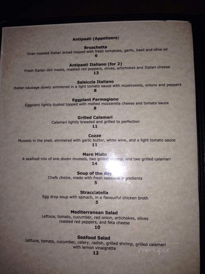Casa Mia Ristorante - Lakeshore, ON menu_pic