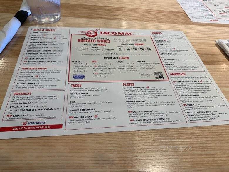 Taco Mac - Hiram, GA menu_pic