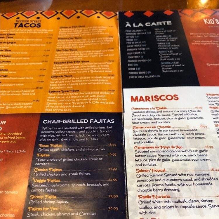 Las Carretas Mexican Restaurant - Winter Park, FL menu_pic