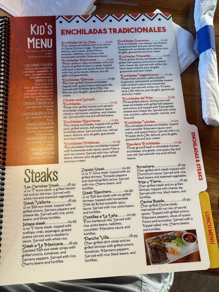 Las Carretas Mexican Restaurant - Winter Park, FL menu_pic