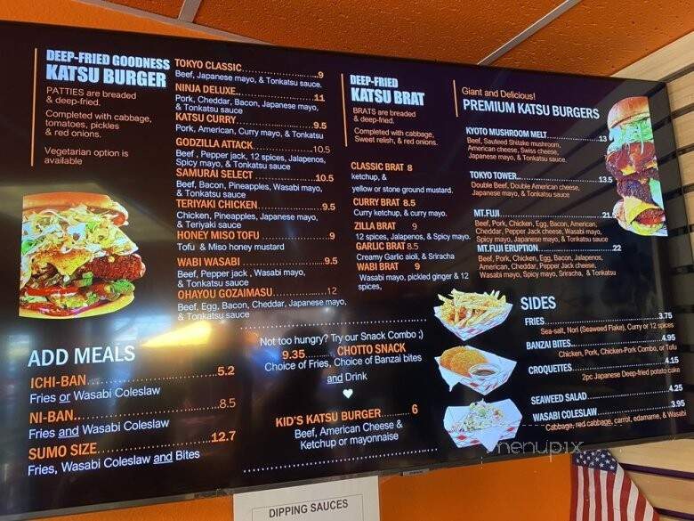 Katsu Burger - Lake Stevens, WA menu_pic