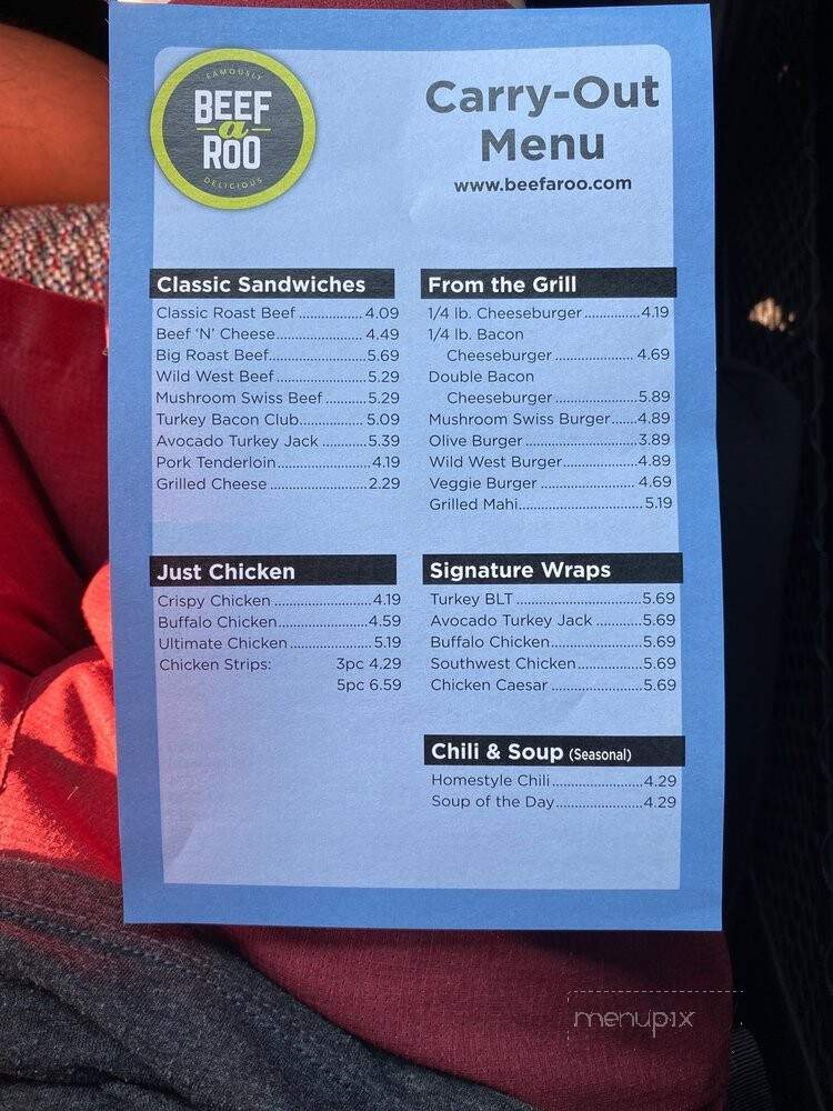Beef-A-Roo - West Dundee, IL menu_pic
