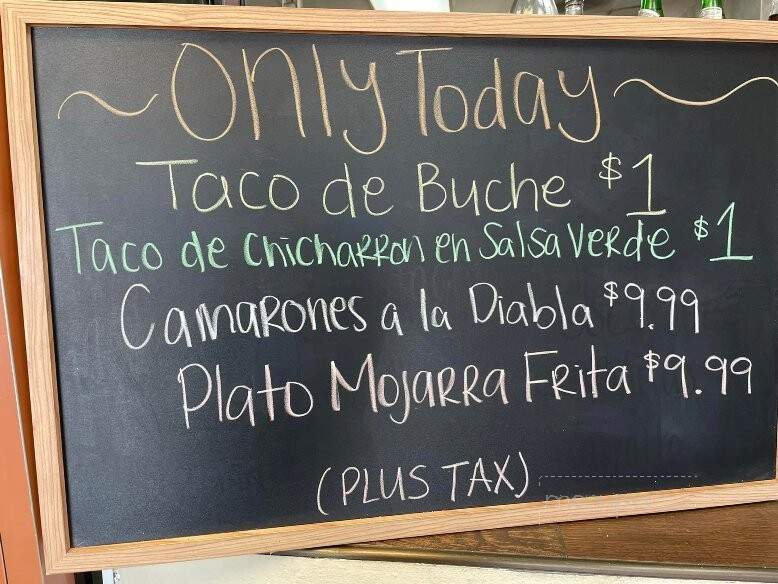 El Agave Restaurant - Lake Elsinore, CA menu_pic
