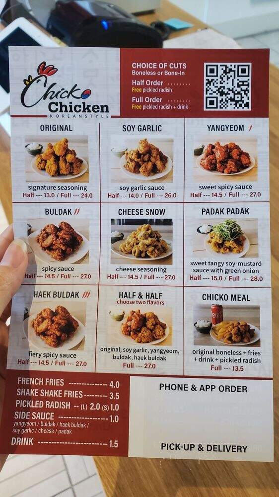 Chicko Chicken - Thornhill, ON menu_pic