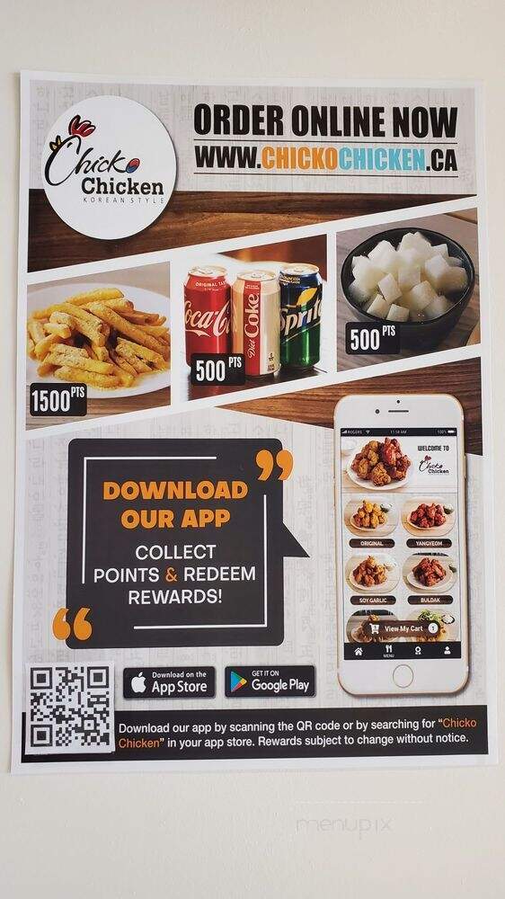 Chicko Chicken - Thornhill, ON menu_pic