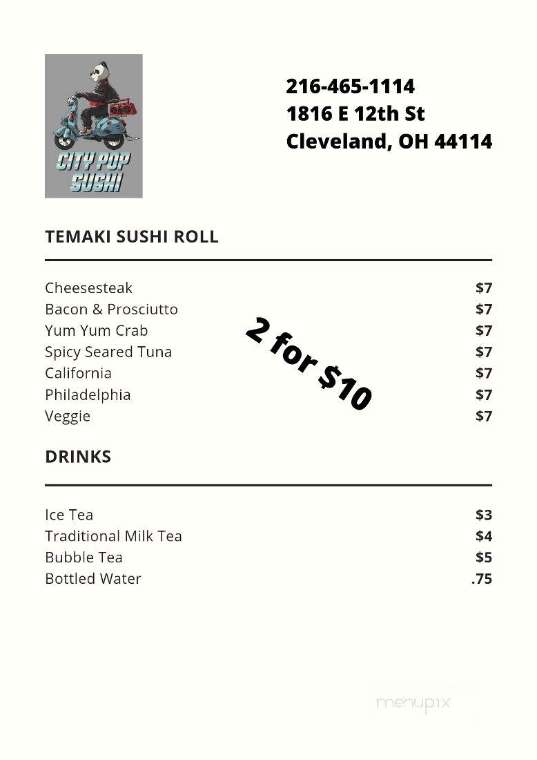 City Pop Sushi - Cleveland, OH