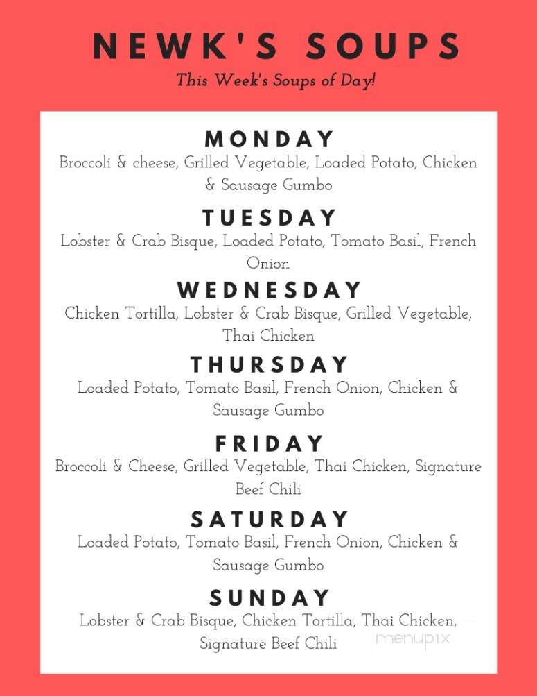 Newk's Eatery - Cullman, AL menu_pic