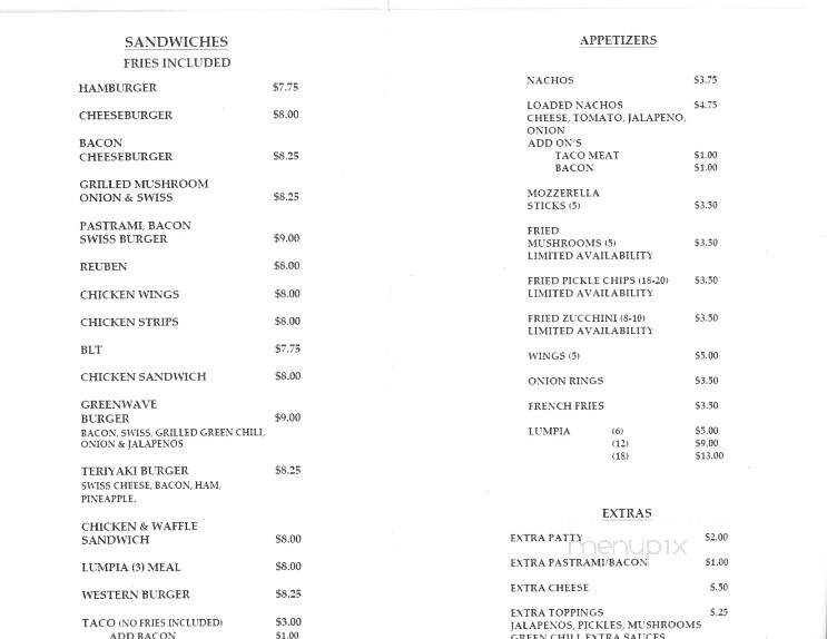 The Slippery - Fallon, NV menu_pic