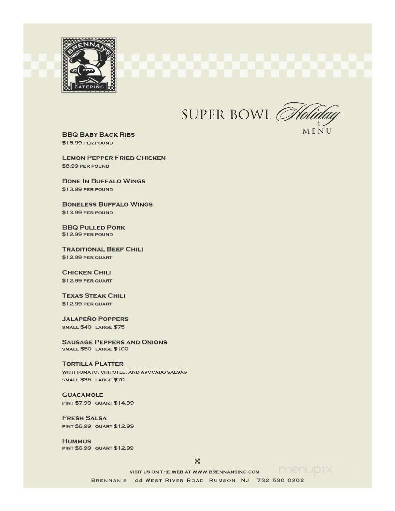 Brennan's Delicatessen - Middletown, NJ menu_pic
