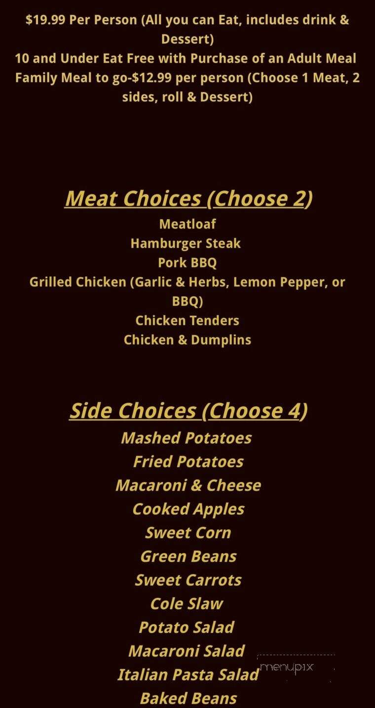 Honeybee Eats - Laurel Bloomery, TN menu_pic