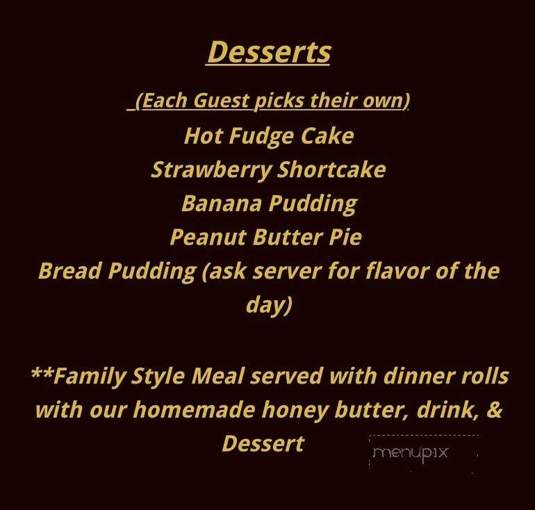 Honeybee Eats - Laurel Bloomery, TN menu_pic
