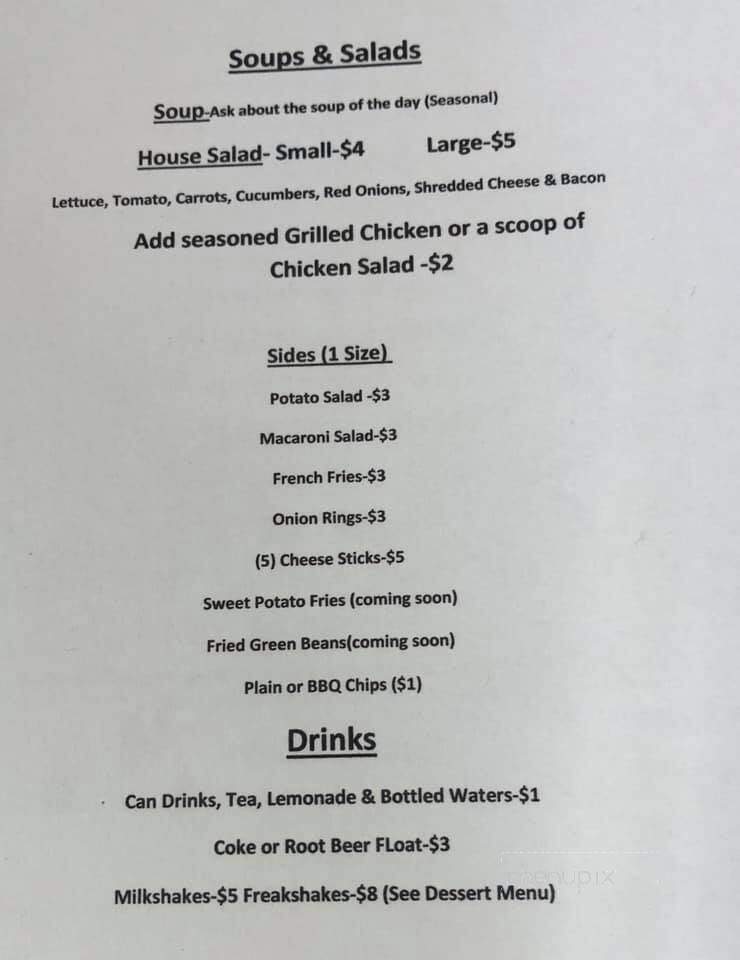 Honeybee Eats - Laurel Bloomery, TN menu_pic