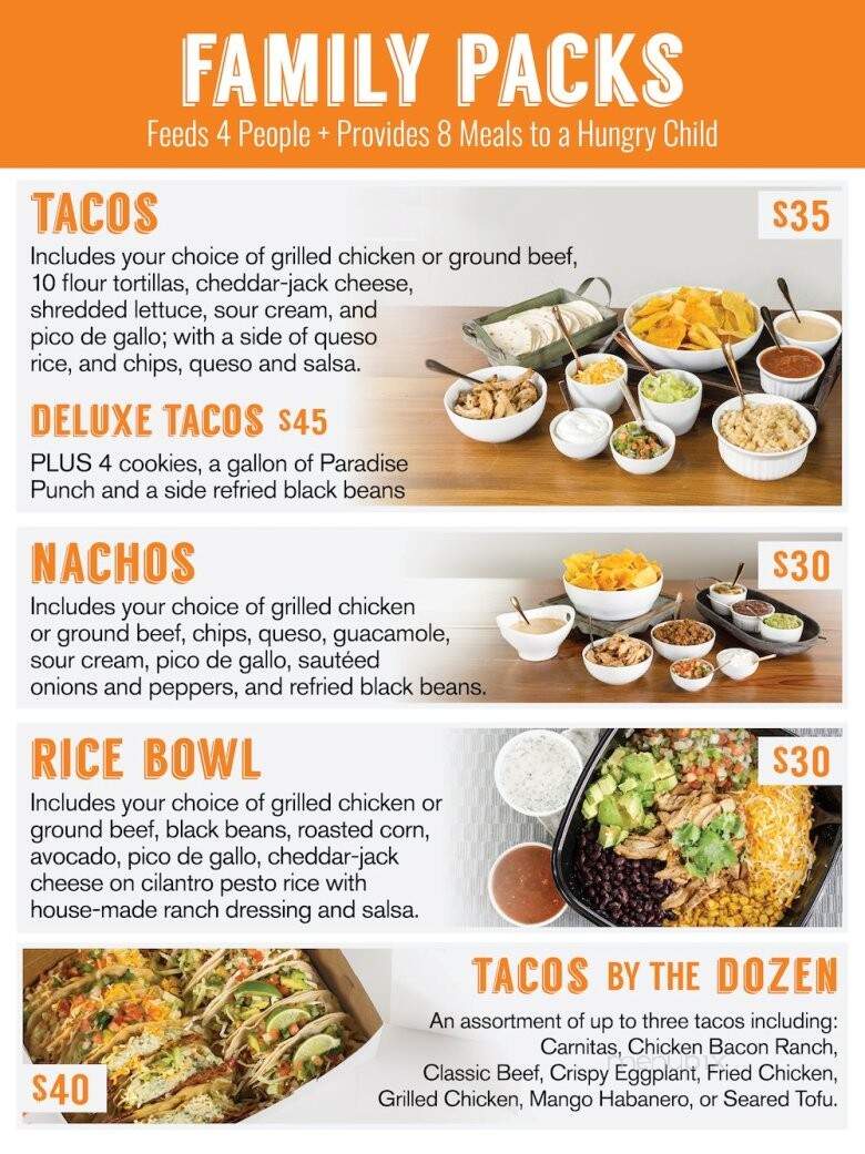 Tacos 4 Life - Brentwood, TN menu_pic