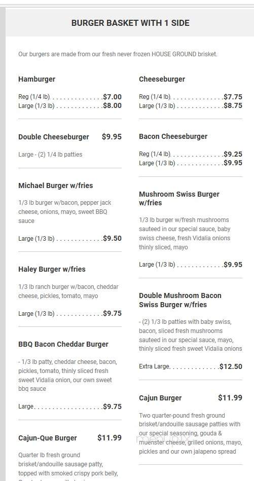 JC'S Bar-B-Q - Van Buren, AR menu_pic