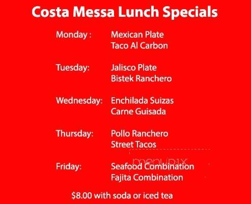 Costa Mesa Restaurant - McAllen, TX