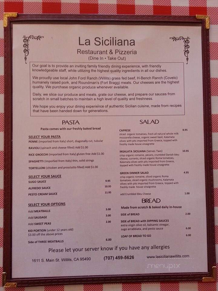 La Siciliana - Willits, CA