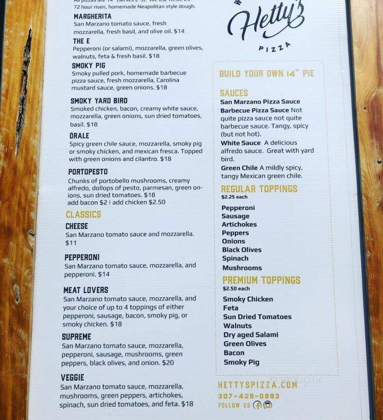 Black Tooth Brewing Company - Sheridan, WY menu_pic