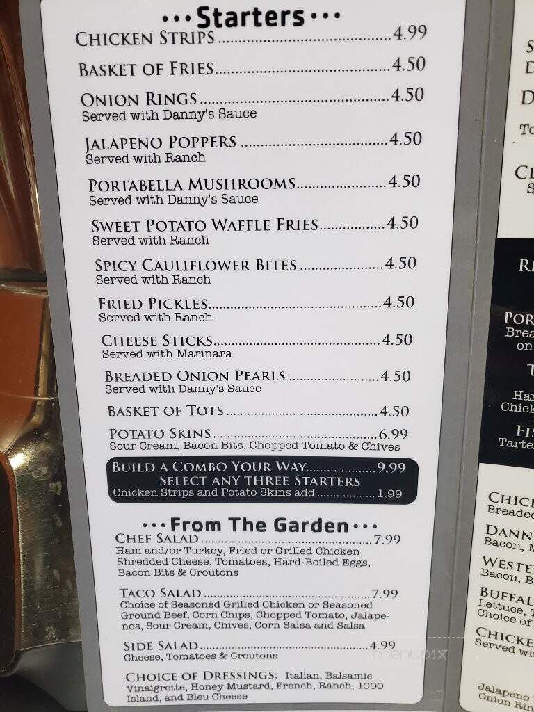 Danny's Bar & Grill - Effingham, IL menu_pic